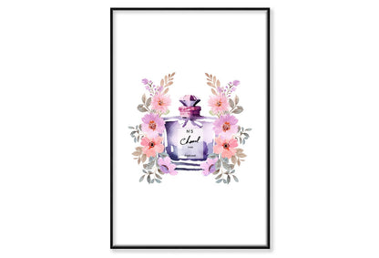 Purple Pink Perfume Wall Art Limited Edition High Quality Print Canvas Box Framed Black