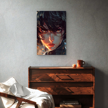 Anime Fantasy Heroine Illustration 40x60cm Metal Print Ready to Hang