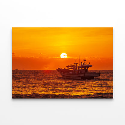Sea Sunrise at Kangyang Port, Ulsan Wall Art Decor 100% Australian Made