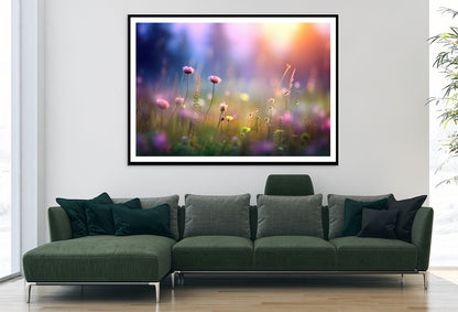 Blurred Meadow Background Grassland Home Decor Premium Quality Poster Print Choose Your Sizes