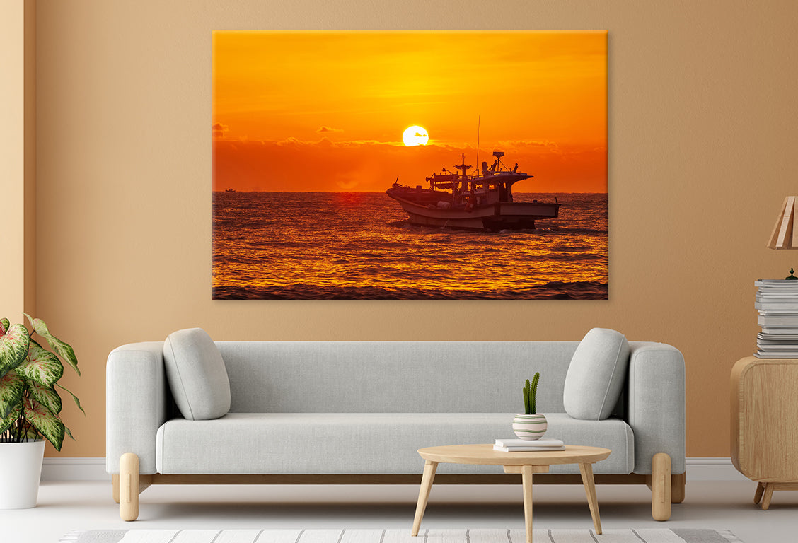 Sea Sunrise at Kangyang Port, Ulsan Wall Art Decor 100% Australian Made