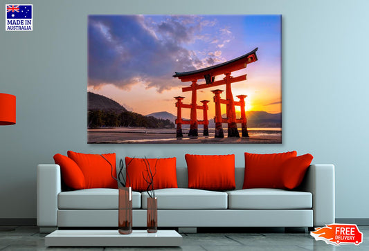 Miyajima At Sunset, Japanese Wall Art Decor 100% Australian Made