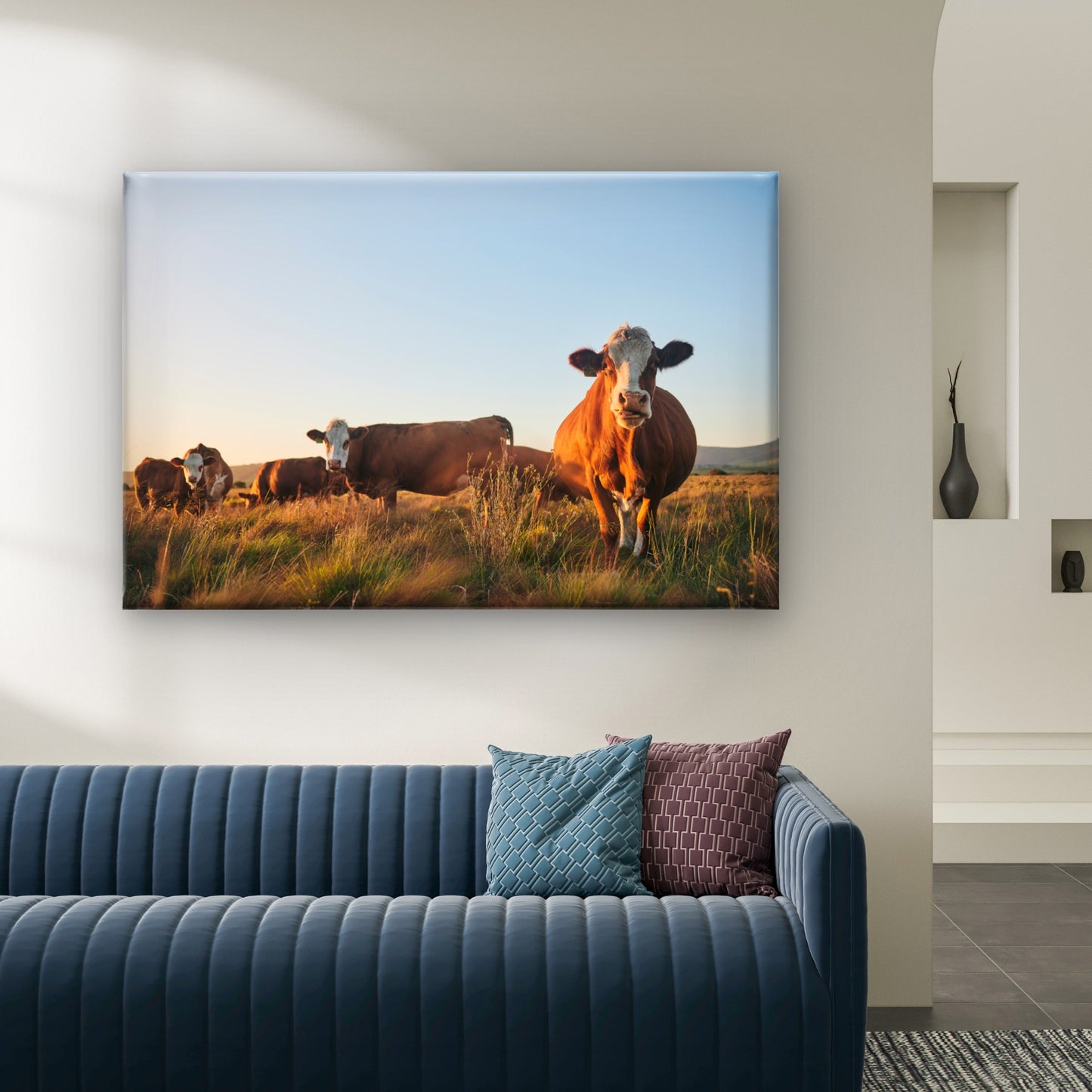 Hereford Cattle South Africa Wall Art Decor 100% Australian Made