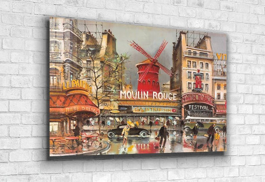 Moulin Rouge Paris City UV Direct Aluminum Print Australian Made Quality