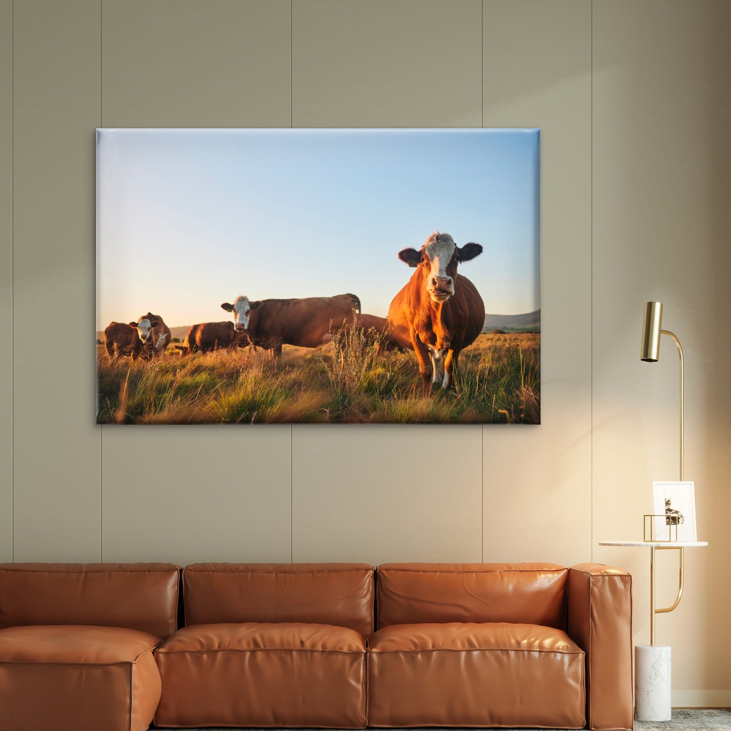 Hereford Cattle South Africa Wall Art Decor 100% Australian Made