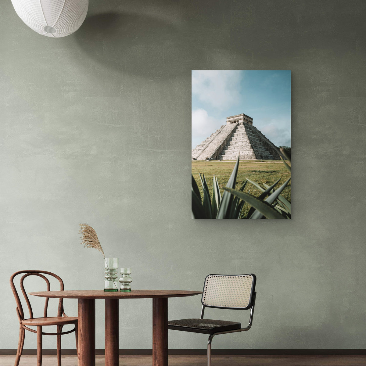 Chichen Itza In Mexico 60x90cm Metal Print Ready to Hang
