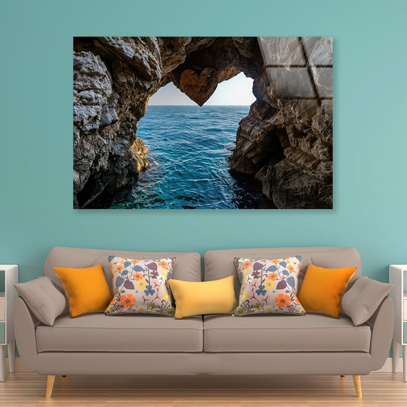 Sea Cave with Water View Acrylic Glass Print Tempered Glass Wall Art 100% Made in Australia Ready to Hang