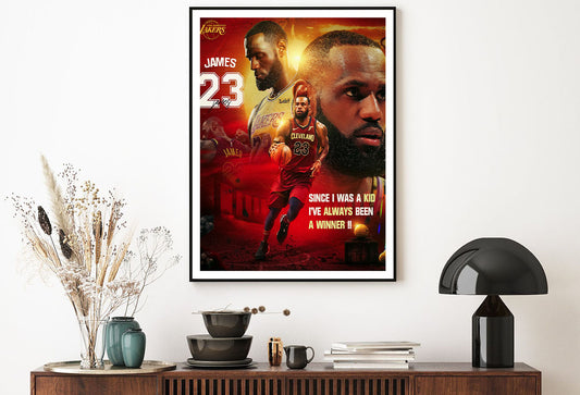 'A Winner' Basketball Quote Digital Art Home Decor Premium Quality Poster Print Choose Your Sizes