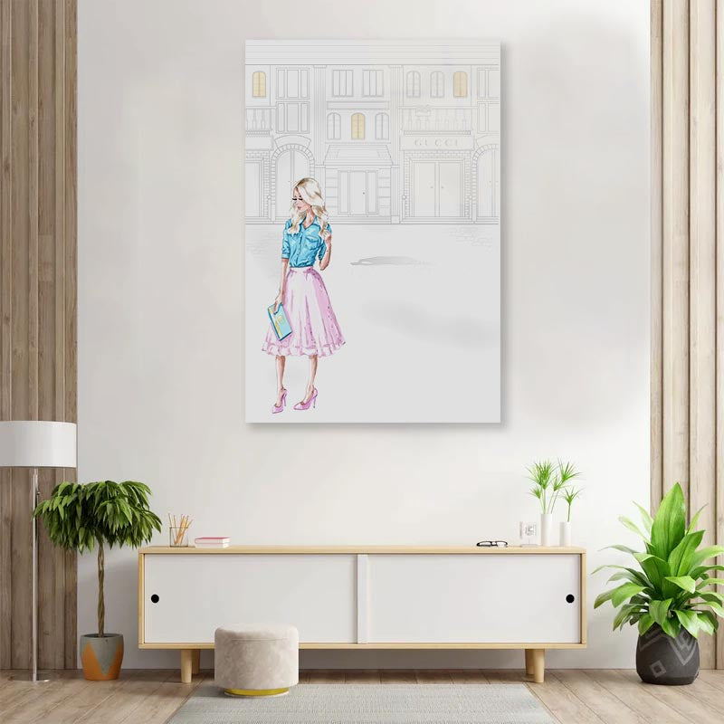 Stylish Woman 3D Design Acrylic Glass Print Tempered Glass Wall Art 100% Made in Australia Ready to Hang