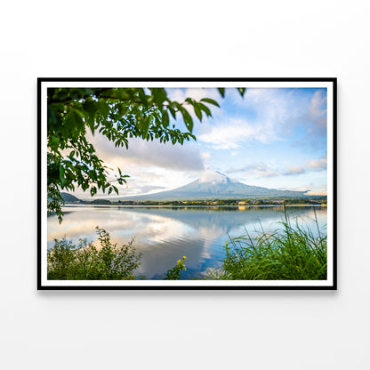 Mount Fuji and Lake Kawaguchi Home Decor Premium Quality Poster Print Choose Your Sizes