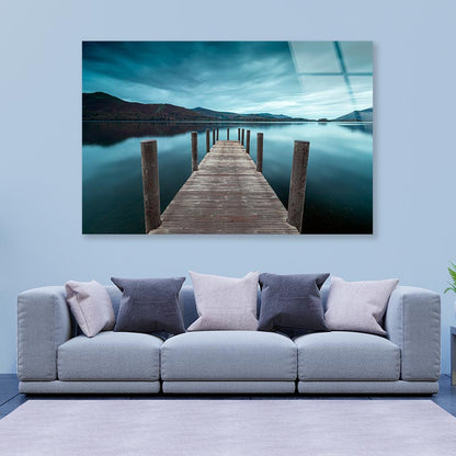 Derwent Water Jetty, Lake Acrylic Glass Print Tempered Glass Wall Art 100% Made in Australia Ready to Hang