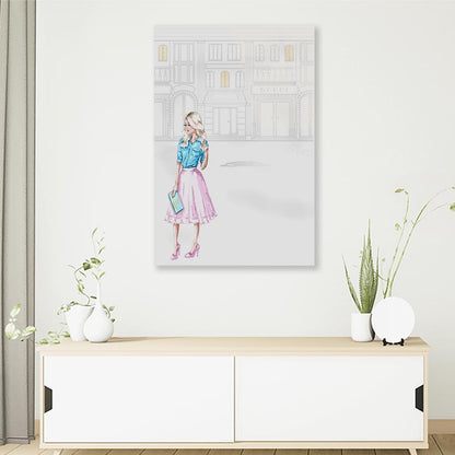 Stylish Woman 3D Design Acrylic Glass Print Tempered Glass Wall Art 100% Made in Australia Ready to Hang