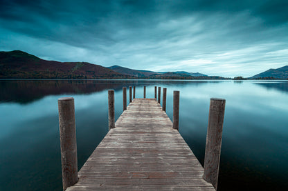 Derwent Water Jetty, Lake Acrylic Glass Print Tempered Glass Wall Art 100% Made in Australia Ready to Hang