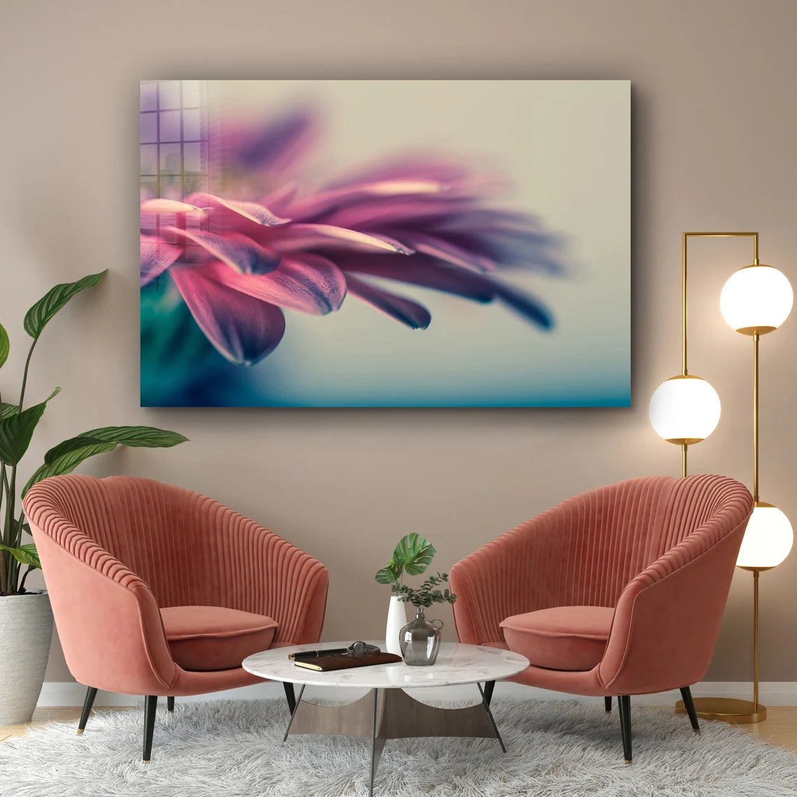 Pink Petals Closeup UV Direct Aluminum Print Australian Made Quality