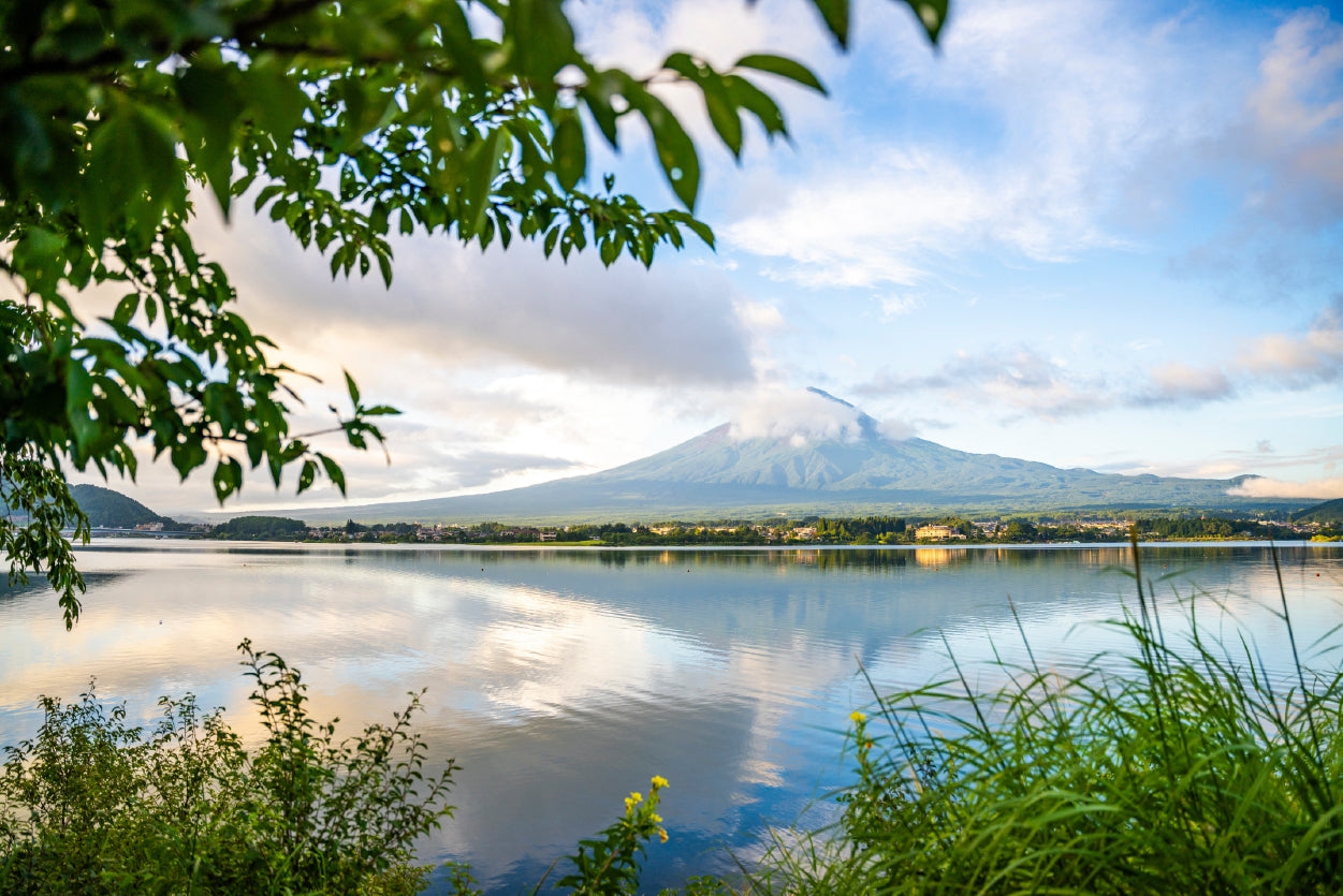 Mount Fuji and Lake Kawaguchi Home Decor Premium Quality Poster Print Choose Your Sizes