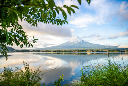 Mount Fuji and Lake Kawaguchi Home Decor Premium Quality Poster Print Choose Your Sizes