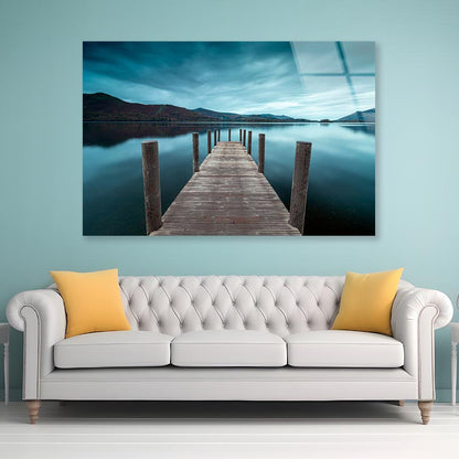 Derwent Water Jetty, Lake Acrylic Glass Print Tempered Glass Wall Art 100% Made in Australia Ready to Hang