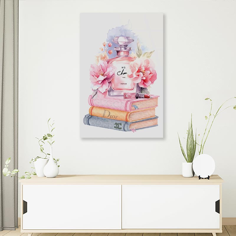 Elegant Pink Perfume 3D Design Acrylic Glass Print Tempered Glass Wall Art 100% Made in Australia Ready to Hang