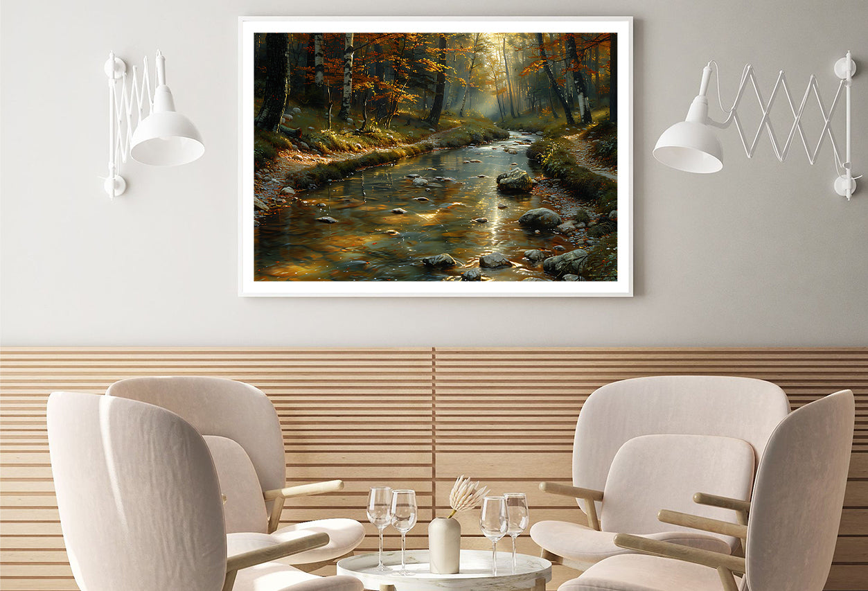 View of autumn in The Forest Home Decor Premium Quality Poster Print Choose Your Sizes