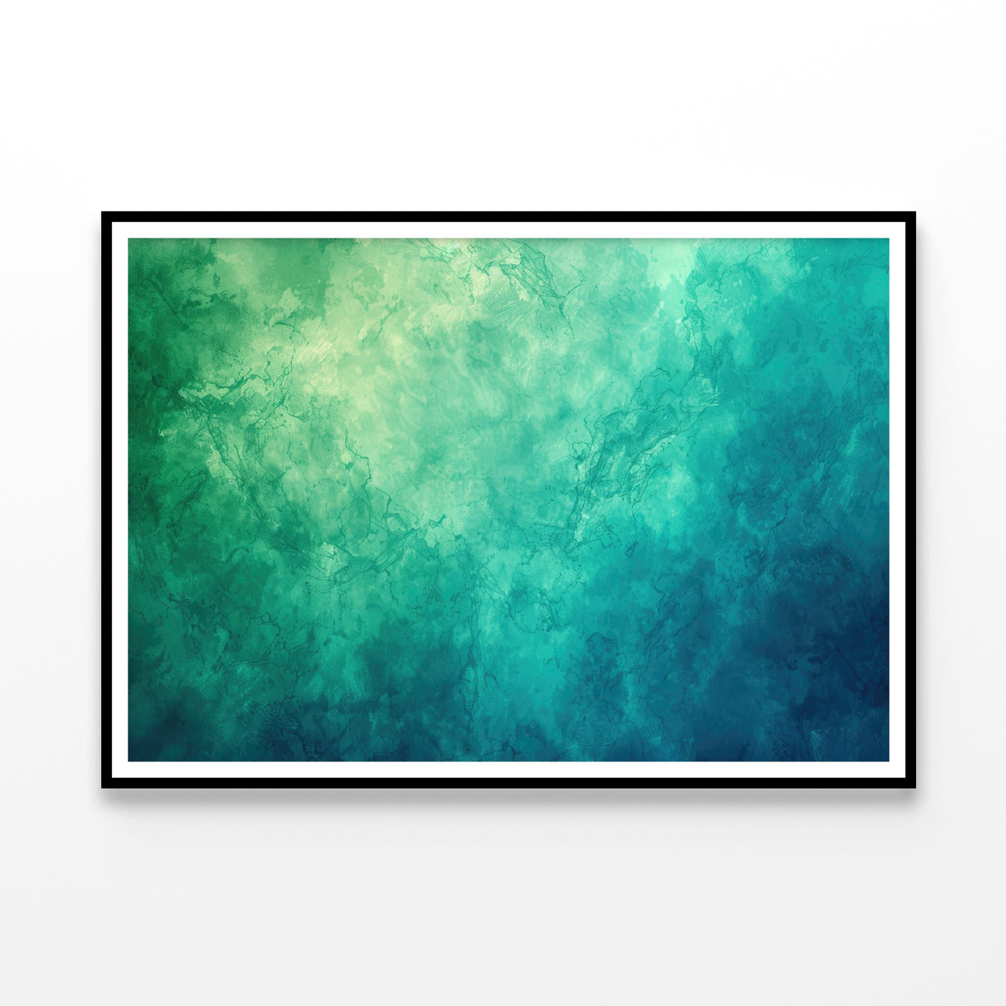 Green and Blue Abstract Home Decor Premium Quality Poster Print Choose Your Sizes