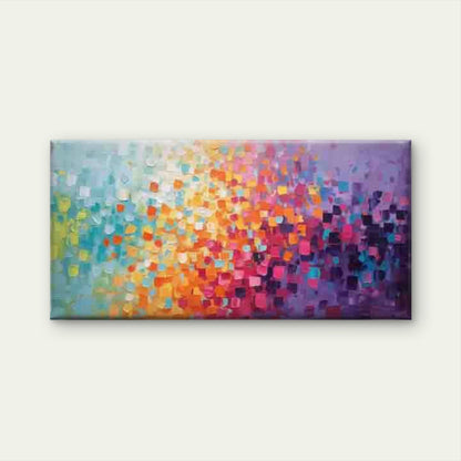 Colorful Abstract Geometric Wall Art Canvas Office Home Room Framed 120x60cm
