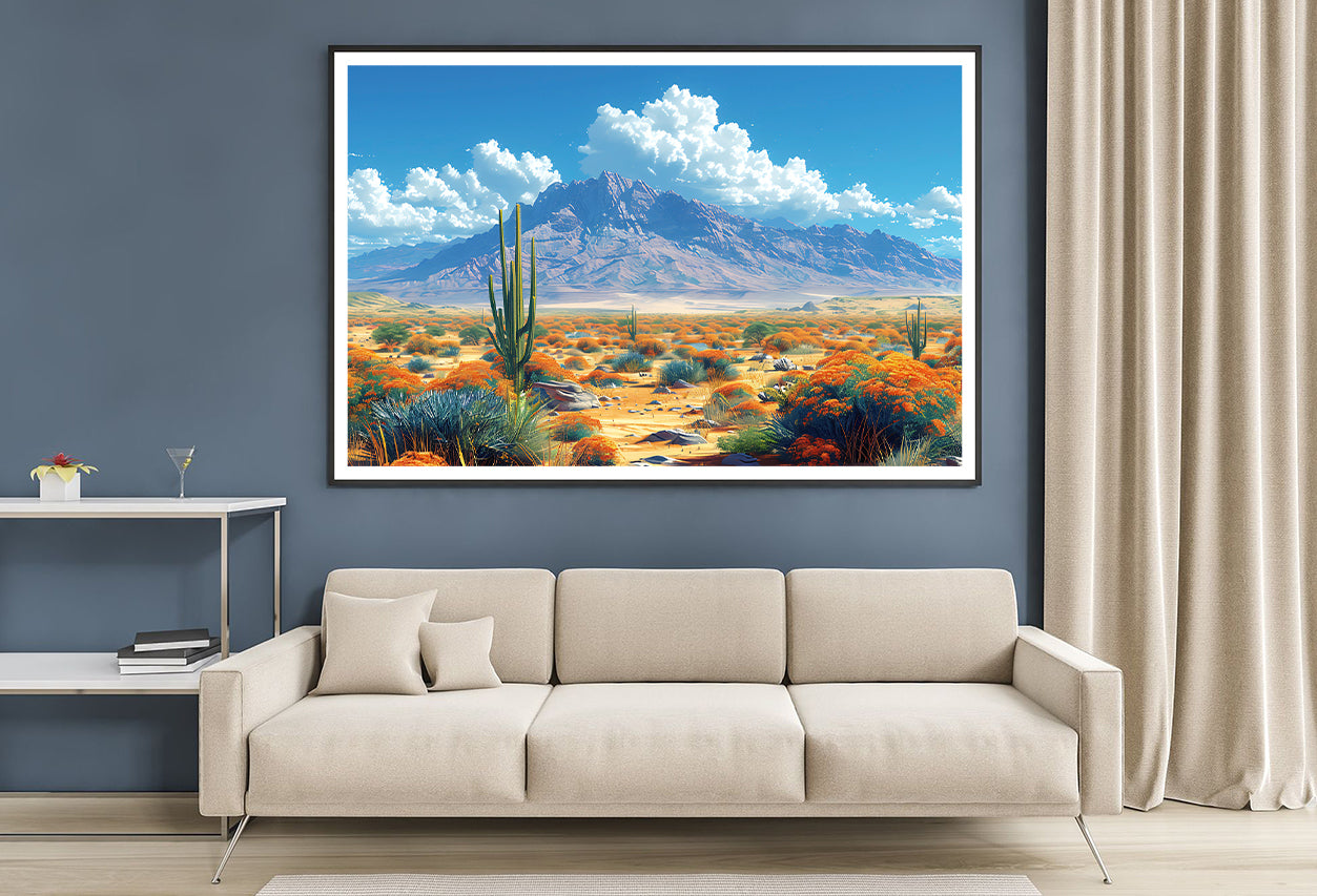 Beautiful Landscape with a Mountain, Sky Home Decor Premium Quality Poster Print Choose Your Sizes