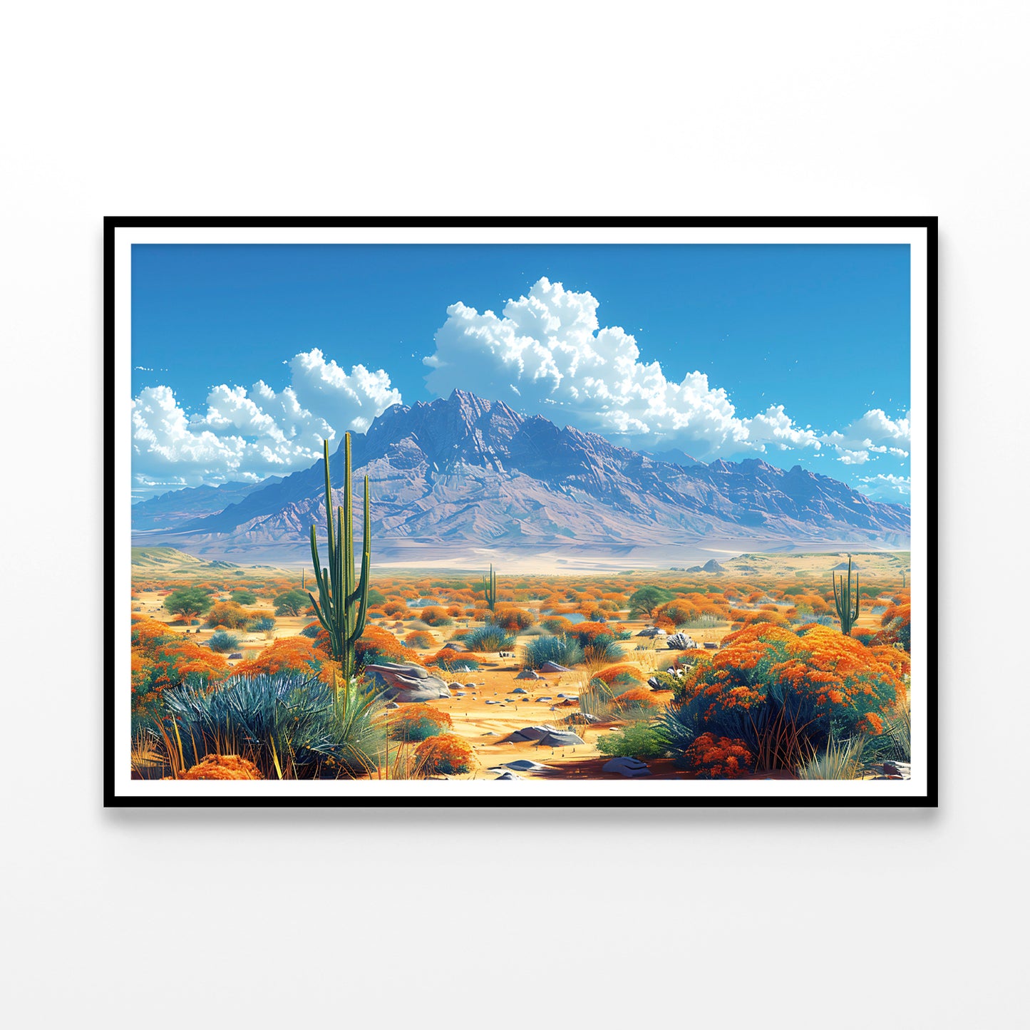 Beautiful Landscape with a Mountain, Sky Home Decor Premium Quality Poster Print Choose Your Sizes