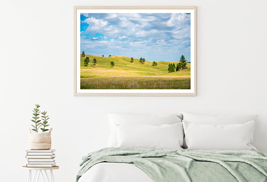 View of Open Grassland in South Dakota, USA Home Decor Premium Quality Poster Print Choose Your Sizes