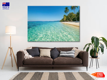 Beach & Palm Trees Print 100% Australian Made