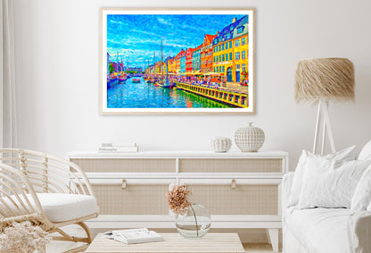 Digital Painting of Nyhavn in Denmark Home Decor Premium Quality Poster Print Choose Your Sizes