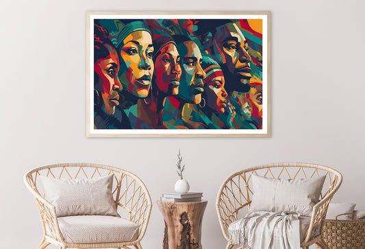 Colorful Black History Month Art Home Decor Premium Quality Poster Print Choose Your Sizes