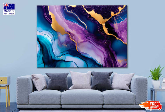 Abstract Luxury Fluid Art Painting Print 100% Australian Made