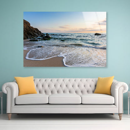 Sunrise on the Beach Acrylic Glass Print Tempered Glass Wall Art 100% Made in Australia Ready to Hang