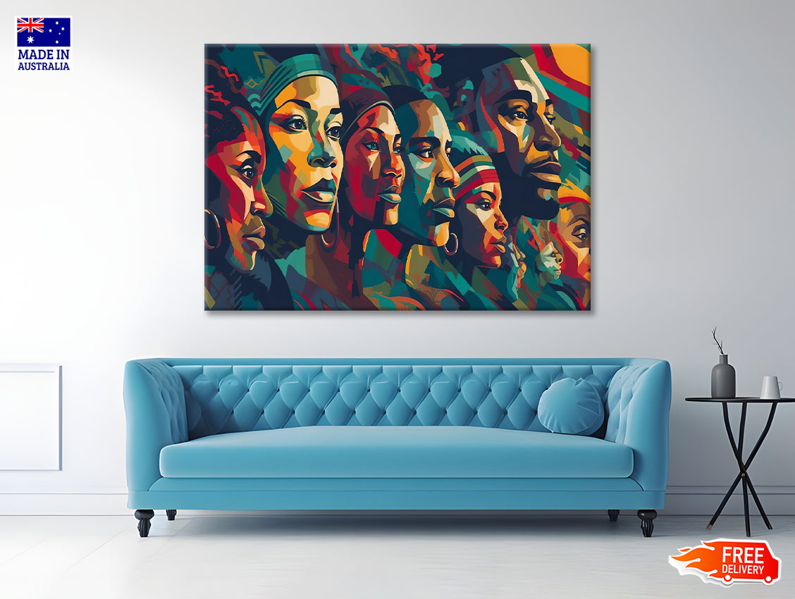 Colorful Black History Month Art Print 100% Australian Made