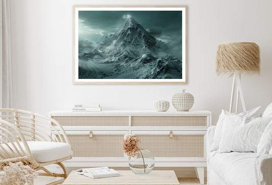 View of Large Wave Crashing Home Decor Premium Quality Poster Print Choose Your Sizes