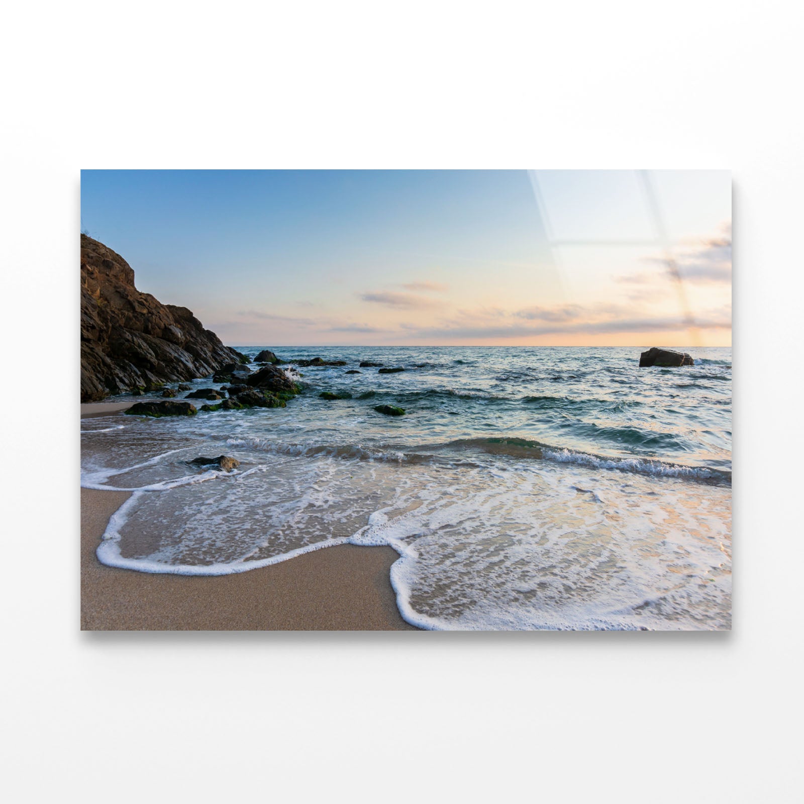 Sunrise on the Beach Acrylic Glass Print Tempered Glass Wall Art 100% Made in Australia Ready to Hang