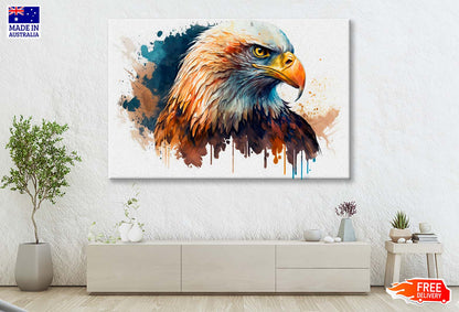 The American Bald Eagle, Head Wall Art Limited Edition High Quality Print