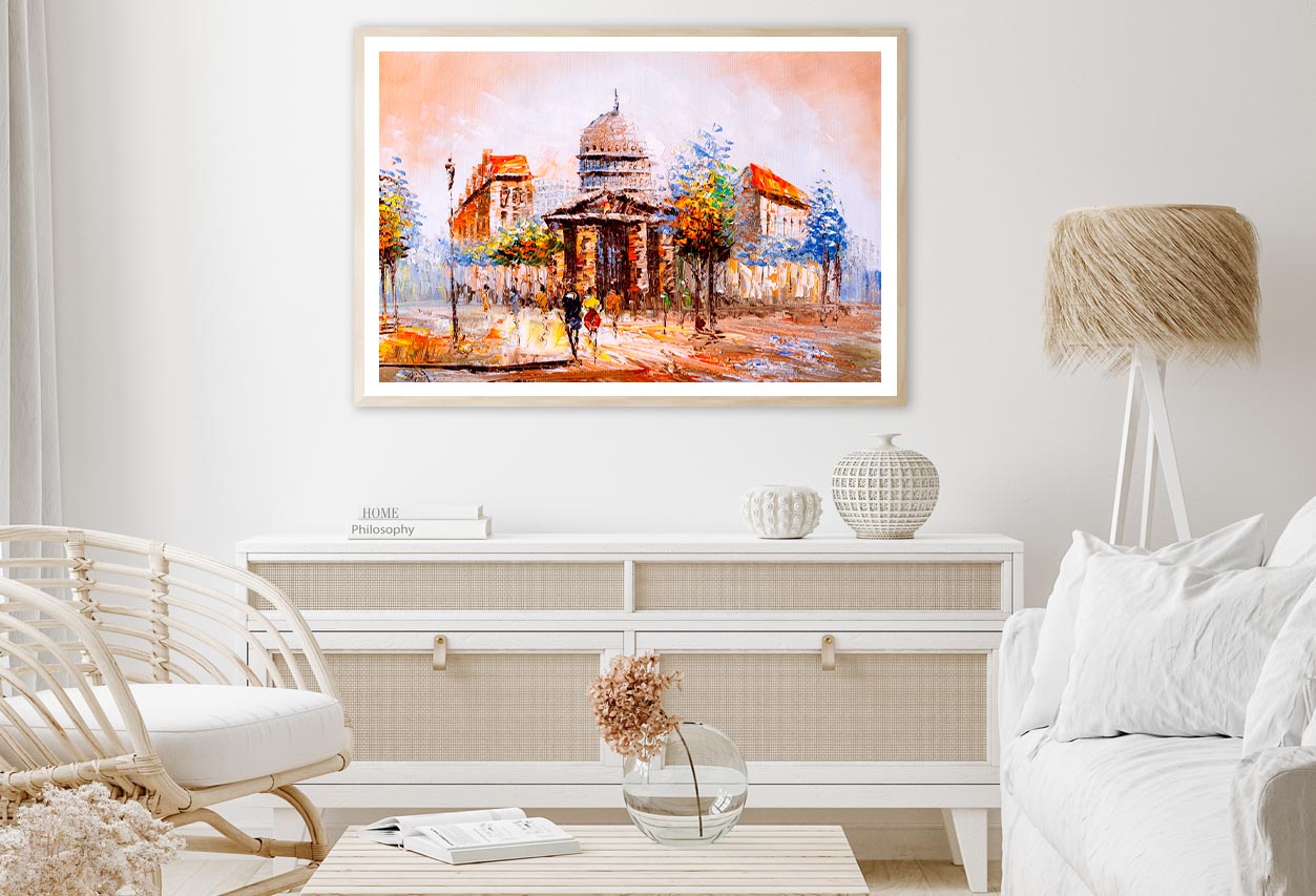 Oil Painting - City & Street View Home Decor Premium Quality Poster Print Choose Your Sizes