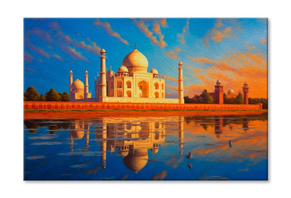 Taj Mahal & Sky View Wall Art Limited Edition High Quality Print