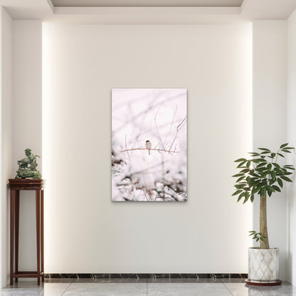 Eurasian Tree Sparrow On Tree Branch 60x90cm Metal Print Ready to Hang