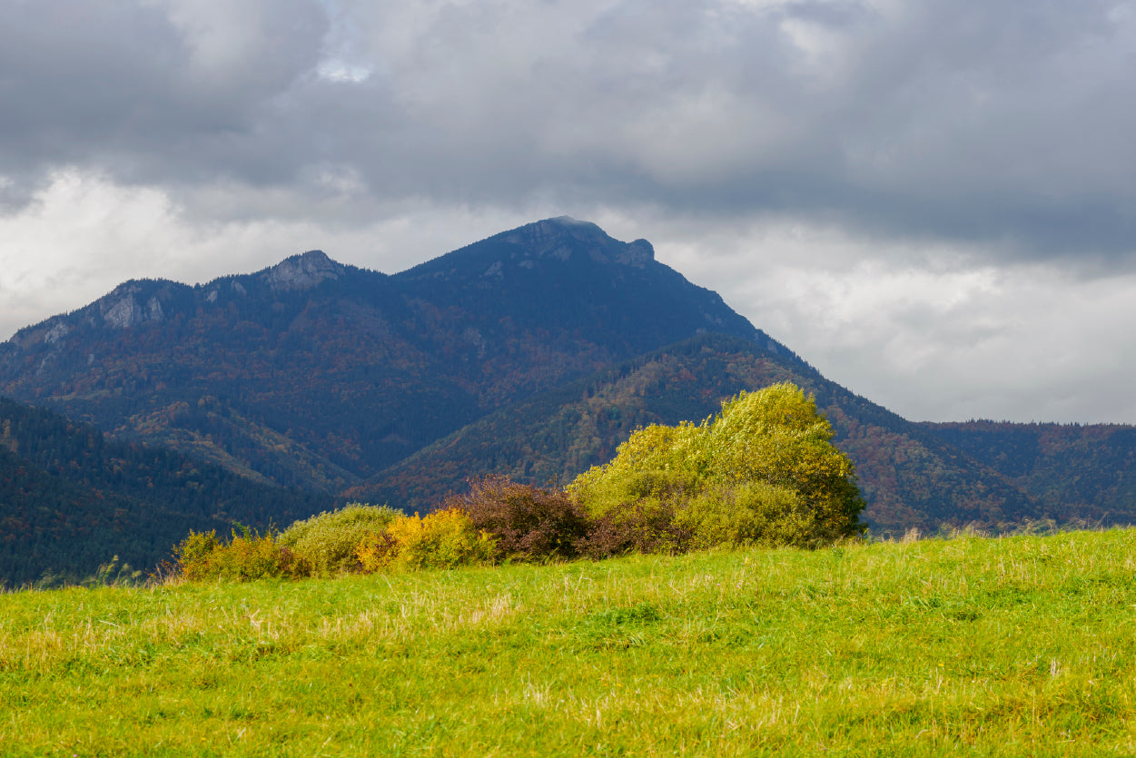 Green Mountains with Storm Clouds Home Decor Premium Quality Poster Print Choose Your Sizes