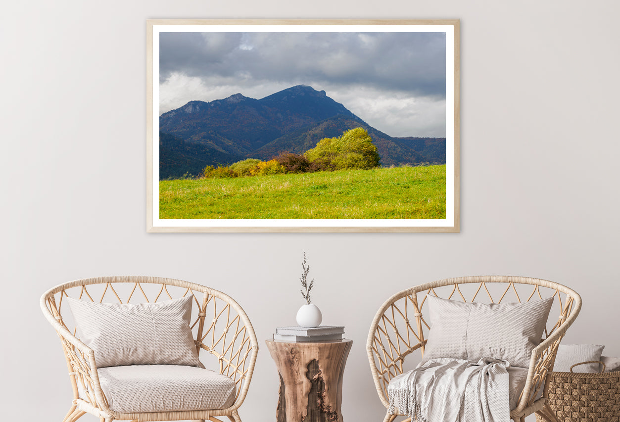 Green Mountains with Storm Clouds Home Decor Premium Quality Poster Print Choose Your Sizes