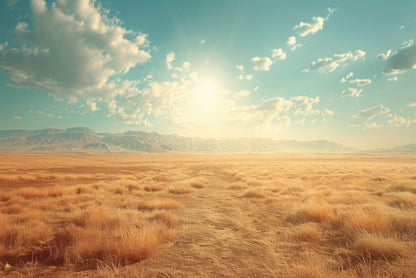 Large Field with a Blue Sky Home Decor Premium Quality Poster Print Choose Your Sizes