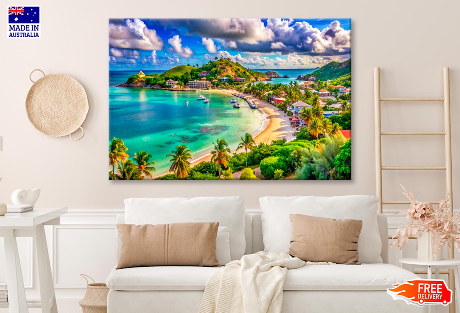 Art made from palm trees online