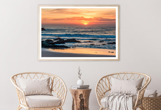 Peaceful Sunrise at Beach Home Decor Premium Quality Poster Print Choose Your Sizes