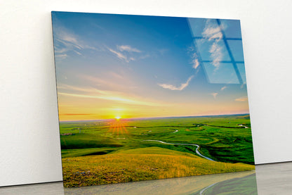 The Summer Grassland of China Acrylic Glass Print Tempered Glass Wall Art 100% Made in Australia Ready to Hang