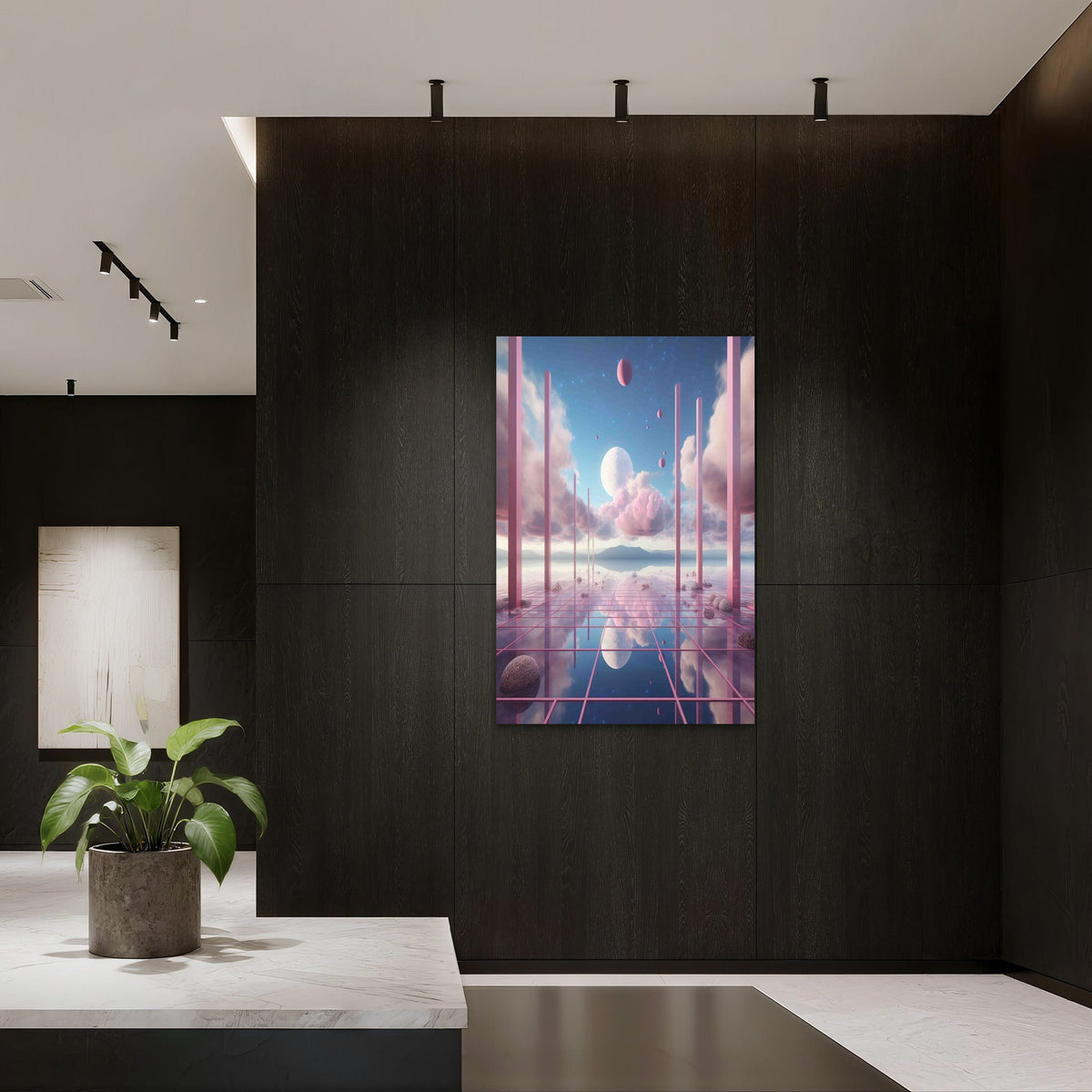 Beautiful Geometric Shapes 40x60cm Metal Print Ready to Hang
