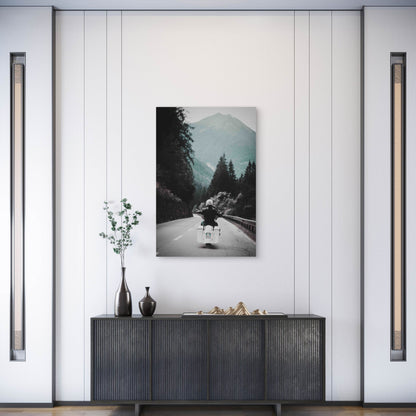 Motorcycle Trip Metal Print Ready to Hang