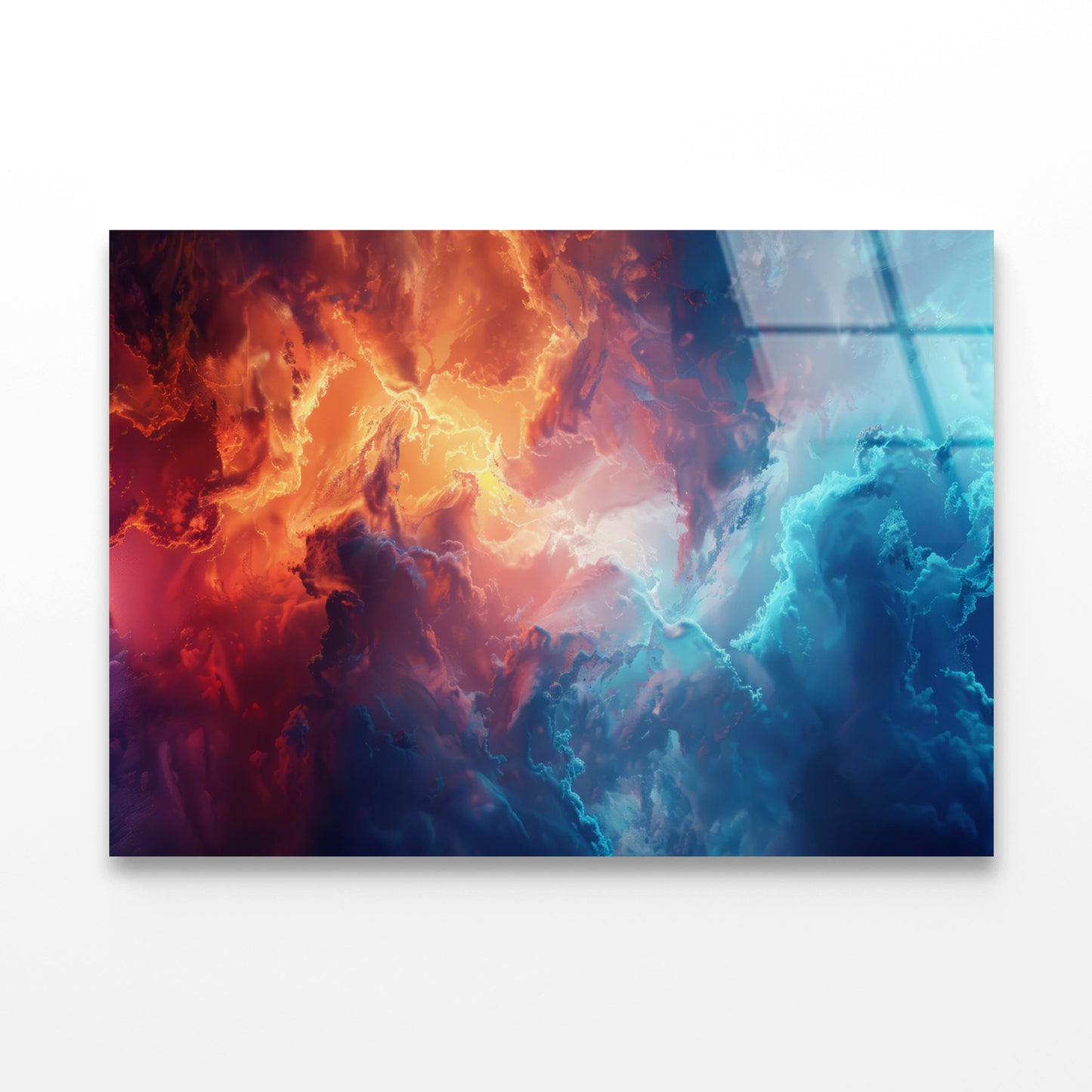 Sky with Dynamic Colors Acrylic Glass Print Tempered Glass Wall Art 100% Made in Australia Ready to Hang