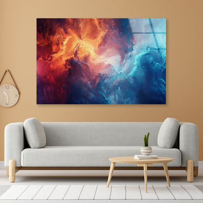 Sky with Dynamic Colors Acrylic Glass Print Tempered Glass Wall Art 100% Made in Australia Ready to Hang